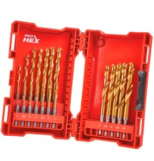Set burghii MILWAUKEE HSS-G TiN Red Hex (48894760)