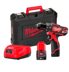 Mașină de găurit și înșurubat cu percuție cu acumulatori Milwaukee M12 BPD-202C (4933441940)