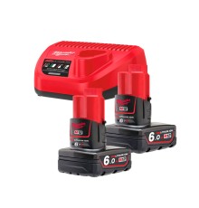 Set acumulatori Milwaukee M12 NRG-602 (4933451903)