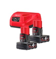 Set acumulatori Milwaukee M12 NRG-402 (4933459211)