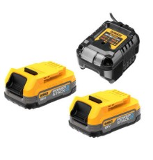 Set incarcator+2 acumulatori POWERSTACK DCB1102E2-QW