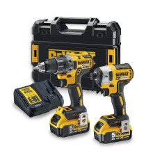 Set scule cu acumulator DeWALT DCK268P2T (DCD791+DCF887)
