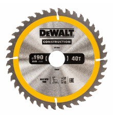 Panza circulara DEWALT 190x30mm 40T DT1945