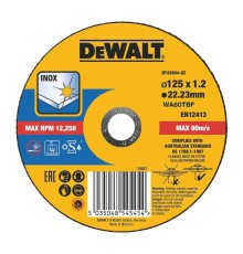Disc debitat metal inox 125x1.2x22.23mm DT43904